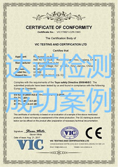 義烏榮御進(jìn)出口有限公司CE認(rèn)證證書(shū)